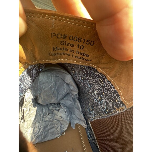 NEW Thomas & Vine Chelsea Boots Brown Leather Men’s 10 Ankle Pull-On Dress Boot - Picture 11 of 12